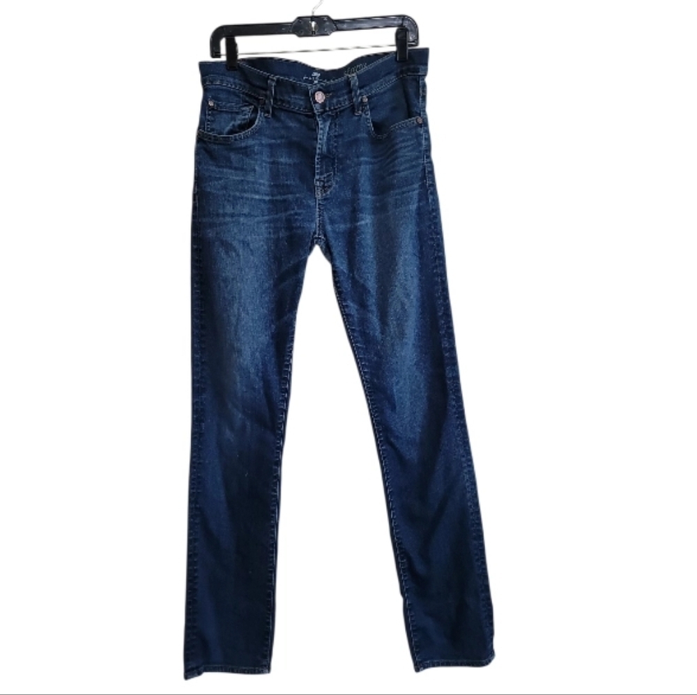 7 For All Mankind Men Blue Denim Slimmy Jean Size 31x327